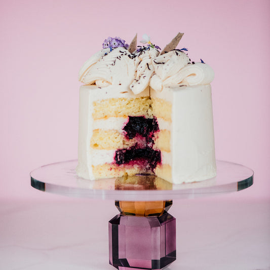 Gâteau monté huile d’olive, camerise et Earl grey