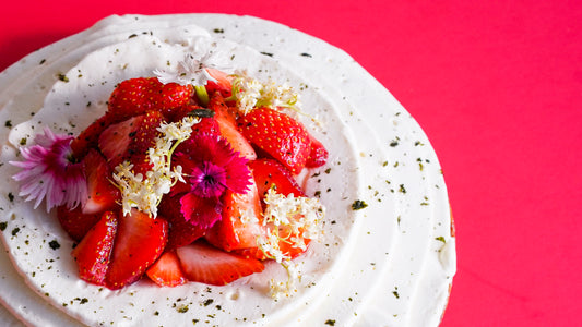 Strawberry tart, almond cream and whipped ganache Nori