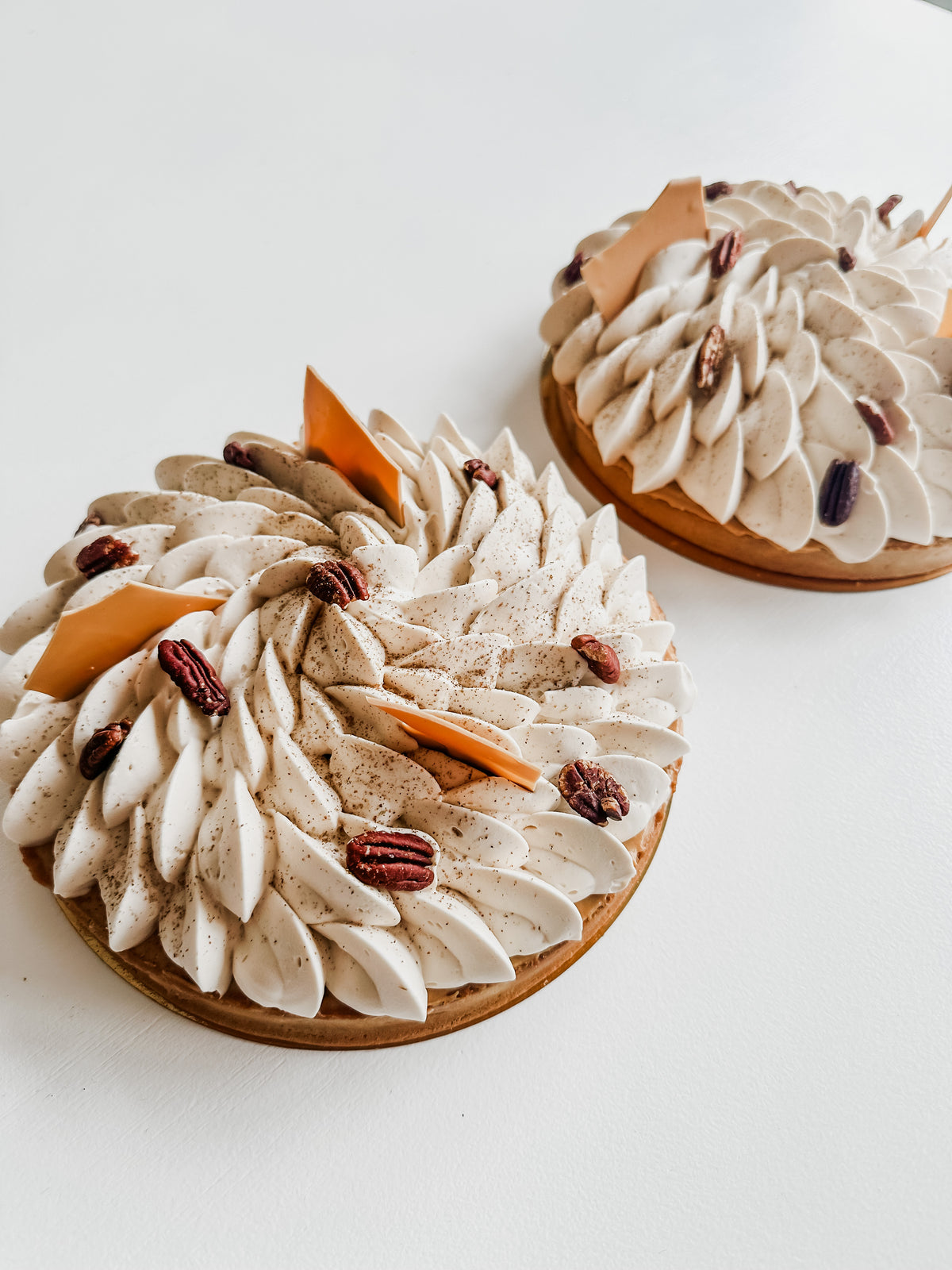 Tarte à la citrouille, chai et pacanes (précommande)