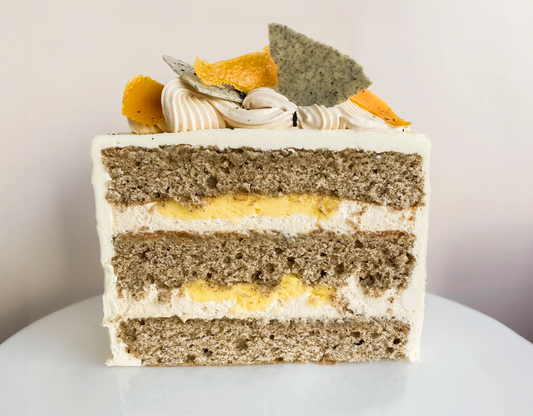 Gâteau monté Earl Grey et orange